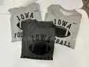 3 Iowa Nike Athletic Football T-shirt size XXL