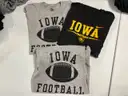 3 Iowa Hawkeyes T-shirts size Large