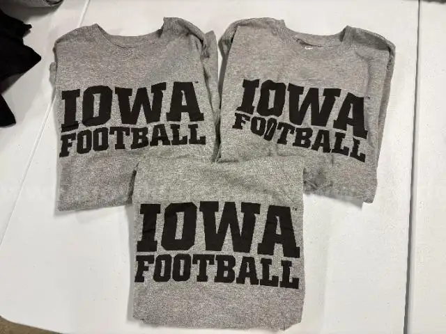 3 Iowa Hawkeyes T-shirts size Large