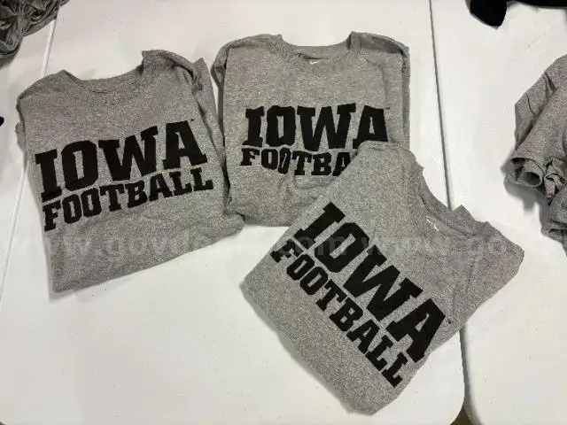 3 Iowa Hawkeyes T-shirts size Large