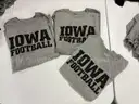 3 Iowa Hawkeyes T-shirts size Large