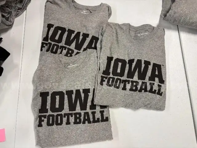 3 Iowa Hawkeyes T-shirts size XL