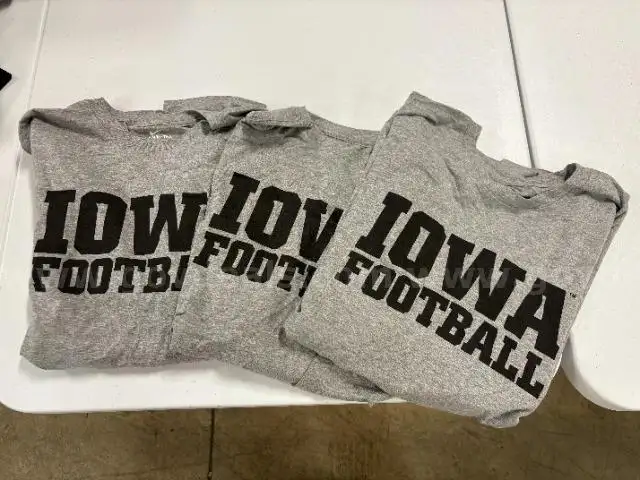 3 Iowa Hawkeyes T-shirts size XXL