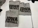 3 Iowa Hawkeyes T-shirts size XXL