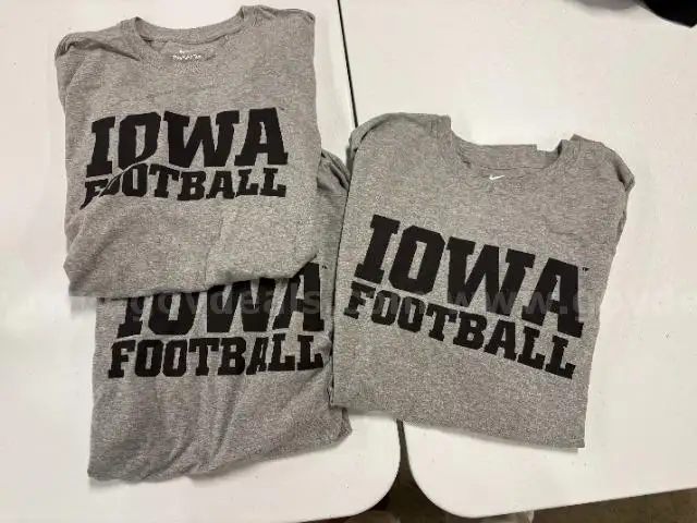 3 Iowa Hawkeyes T-shirts size XXL