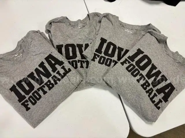 4 Iowa Hawkeyes T-shirts size XXL