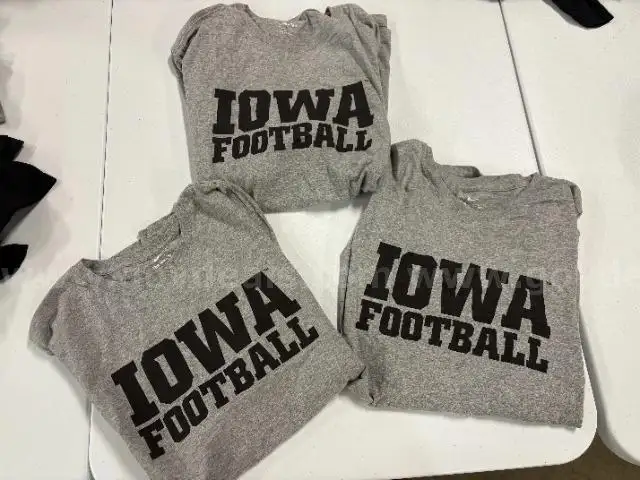 3 Iowa Hawkeyes T-shirts size 3XL
