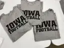 3 Iowa Hawkeyes T-shirts size 4XL
