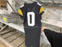 University of Iowa Hawkeye Nike Football Jersey- Black #0