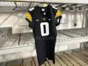 University of Iowa Hawkeye Nike Football Jersey- Black #0
