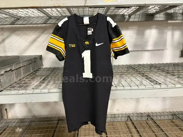 University of Iowa Hawkeye Nike Football Jersey- Black #1