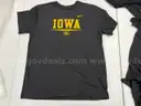 3 Nike Iowa Hawkeye Football Dri-Fit T-shirts size XL