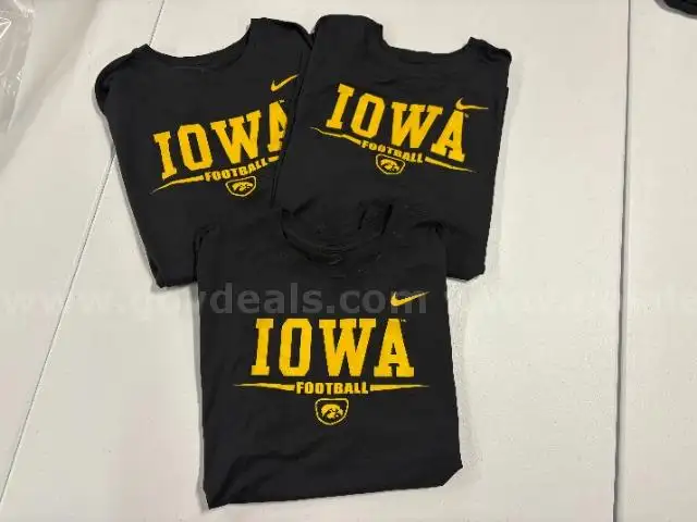 3 Nike Iowa Hawkeye Football Dri-Fit T-shirts size XL