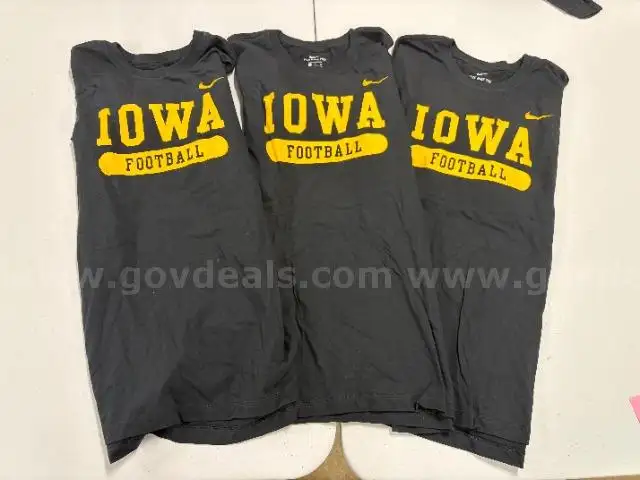 3 Nike Iowa Hawkeye Football T-shirts size XL