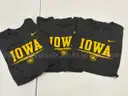 3 Nike Iowa Hawkeye Football Dri-Fit T-shirts size XXL