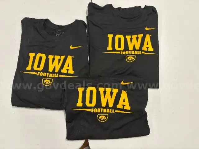 3 Nike Iowa Hawkeye Football Dri-Fit T-shirts size XXL