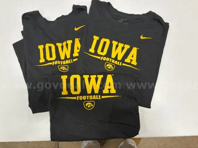 3 Nike Iowa Hawkeye Football T-shirts size 4XL