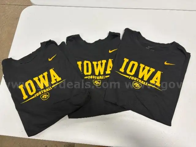 3 Nike Iowa Hawkeye Football T-shirts size 4XL