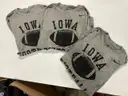 Lot of 3 grey Nike Iowa Football long sleeve size small