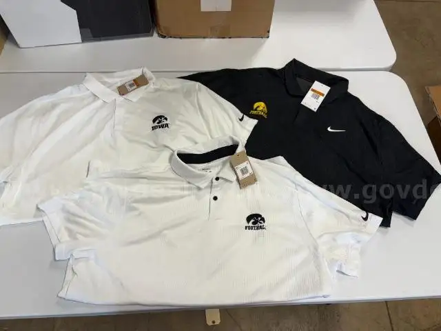 Lot of 3 Iowa Hawkeye Men Polos size XXL