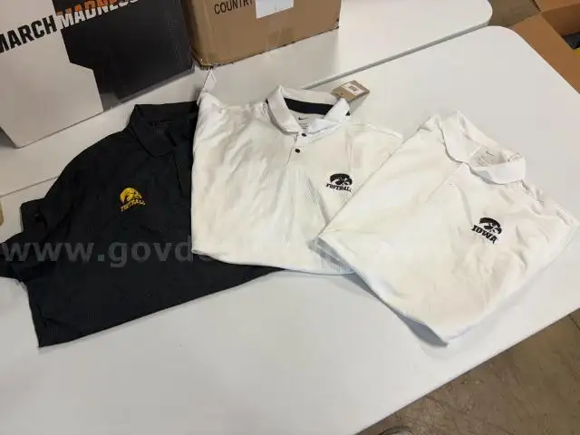 Lot of 3 Iowa Hawkeye Men Polos size XXL