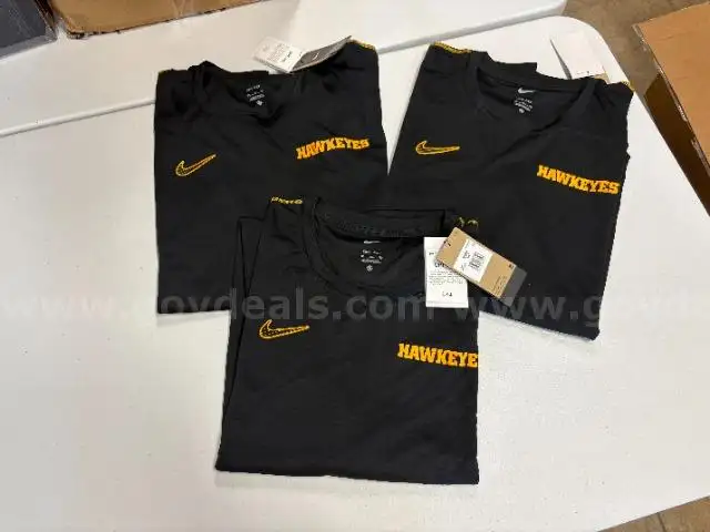 Lot of 3 Iowa Hawkeye Long Sleeve Shirts size 3XL