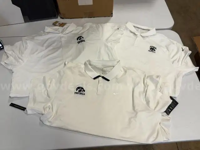 Lot of 3 Iowa Hawkeye Men Polos size XXL