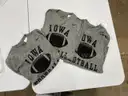 Lot of 3 grey Nike Iowa Football long sleeve size medium