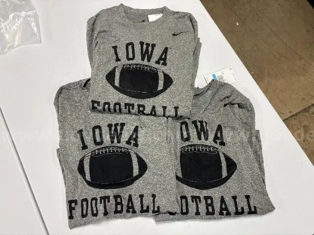 Lot of 3 grey Nike Iowa Football long sleeve size medium