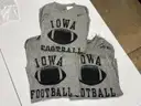 Lot of 3 grey Nike Iowa Football long sleeve size medium