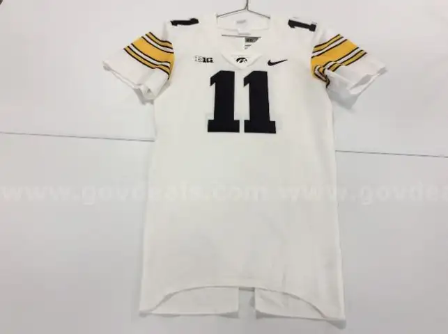 University of Iowa Hawkeye Nike Football Jersey- White #11