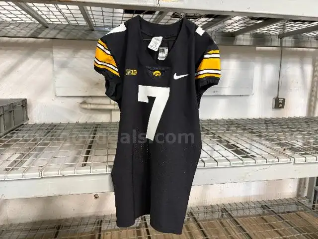 University of Iowa Hawkeye Nike Football Jersey- Black #7