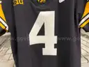 University of Iowa Hawkeye Nike Football Jersey- Black #4