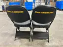 Lot of 2 Court Side Padded Folding Chairs from Carver Hawkeye Arena