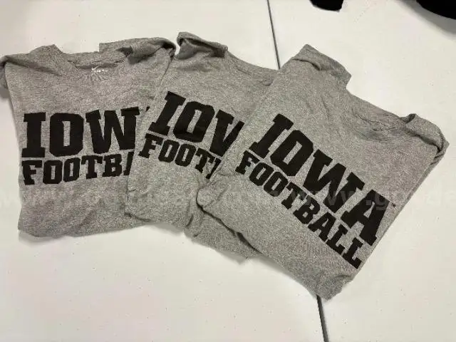 3 Iowa Hawkeyes T-shirts size XXL
