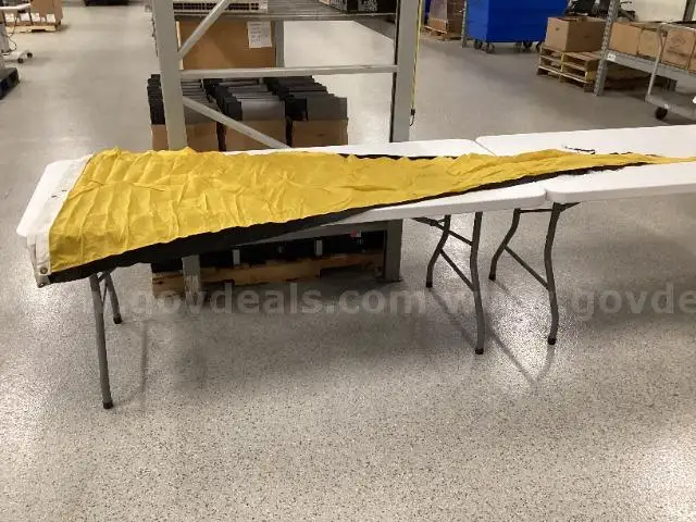 A Black Pennant and A Yellow Pennant Flown at Kinnick Stadium