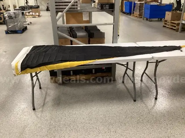 A Black Pennant and A Yellow Pennant Flown at Kinnick Stadium