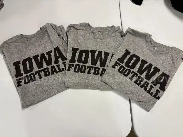 3 Iowa Hawkeyes T-shirts size Large