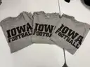 3 Iowa Hawkeyes T-shirts size Large