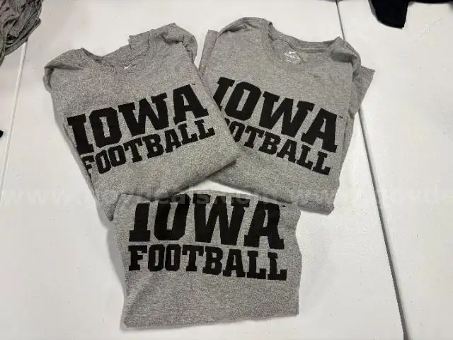 3 Iowa Hawkeyes T-shirts size XXL