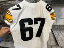 University of Iowa Hawkeye Nike Football Jersey- White #67