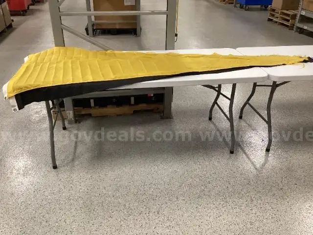 A Black Pennant and A Yellow Pennant Flown at Kinnick Stadium