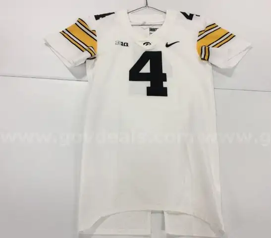 University of Iowa Hawkeye Nike Football Jersey- White #4