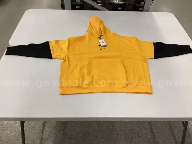 4XL Gold/Black Nike Iowa Sideline Pullover Hoodie