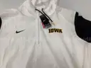 3XL White Nike Iowa Hawkeyes Sideline Half-Zip Hoodie
