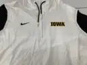3XL White Nike Iowa Hawkeyes Sideline Half-Zip Hoodie
