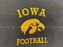 Iowa Hawkeye Football Embroidered Handbags
