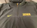 Small Black Nike Iowa Sideline Coach Short Sleeve Half Zip