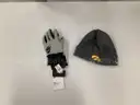 Large Gray Nike Women's Fleece Gloves and Gray Nike Dri-Fit Iowa Hat