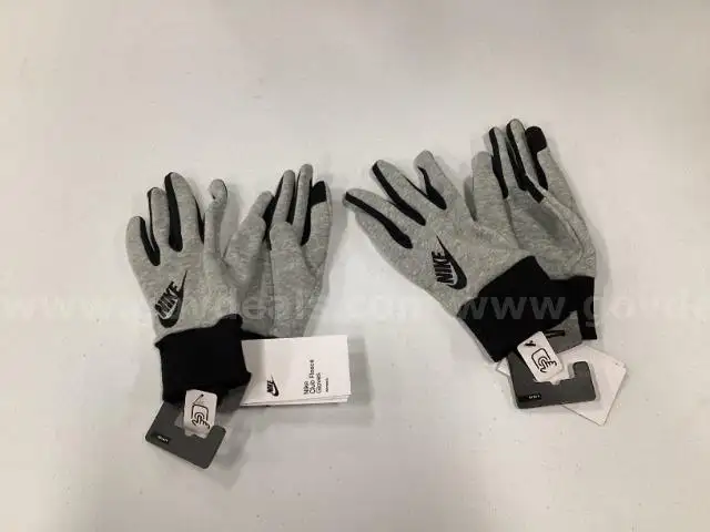 Two pairs of Large Gray Nike Women's Fleece Gloves